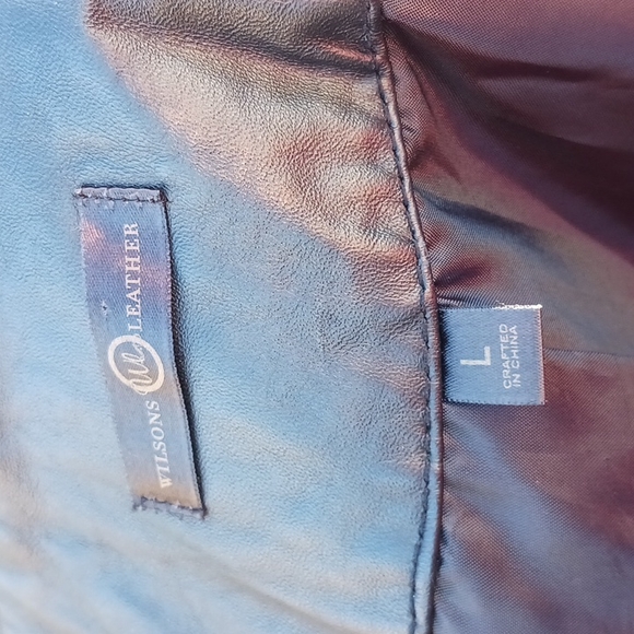 Wilson Leather GENUINE QUILTED LEATHER JACKET BLACK SIZE L EUC - Picture 8 of 9